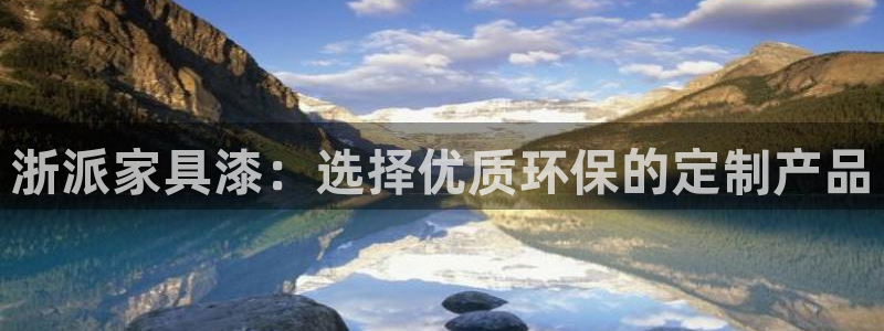 沐鸣测速娱乐：浙派家具漆：选择优质环保的定制产品